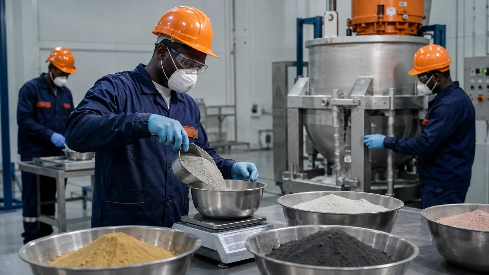 Coating Mixture Preparation in the welding electrode manufacturing process