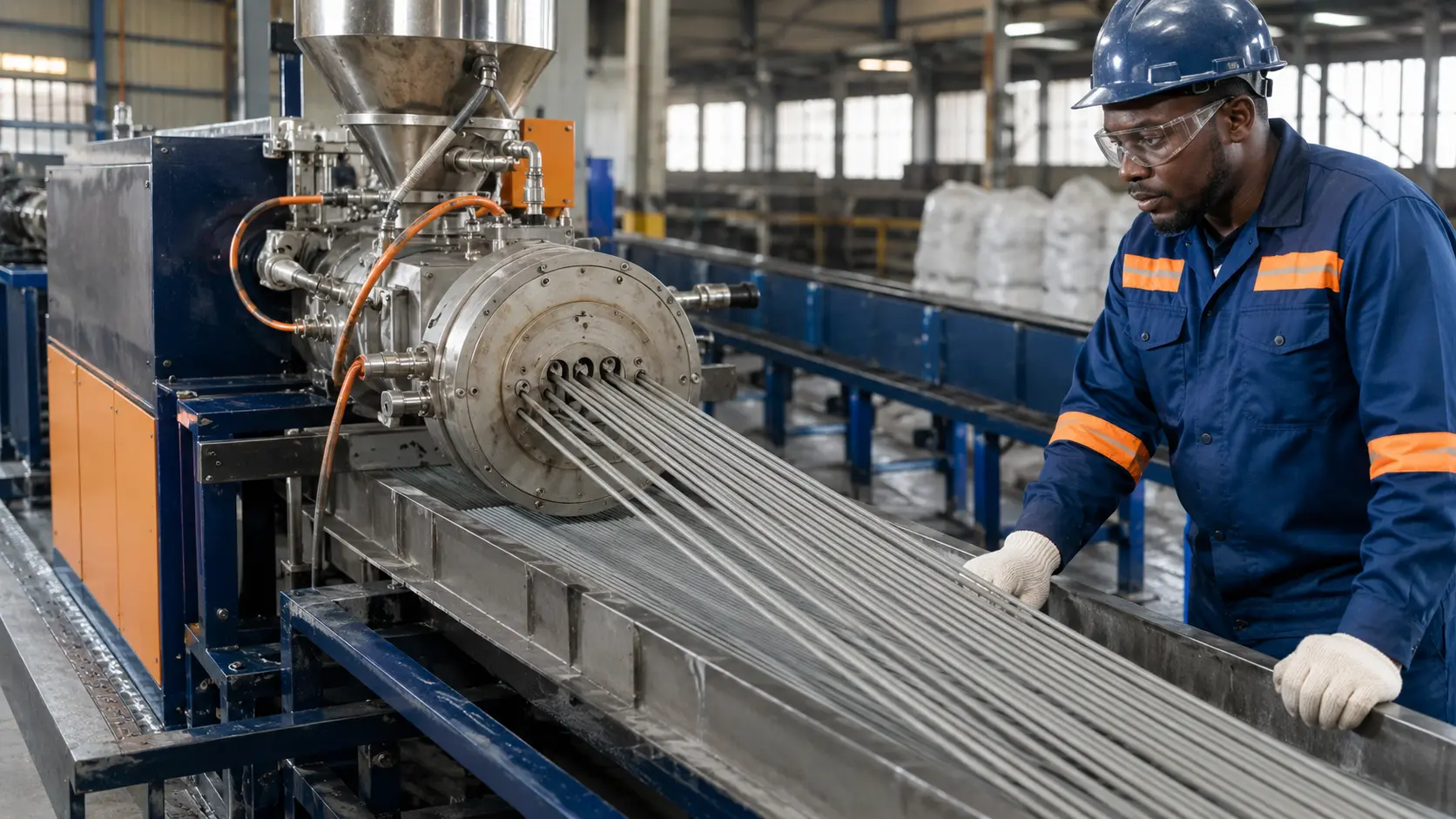 Electrode Coating in the welding electrode manufacturing process